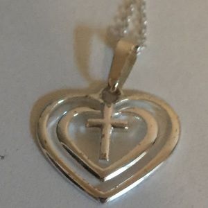 Heart shaped necklace worn like 3 times